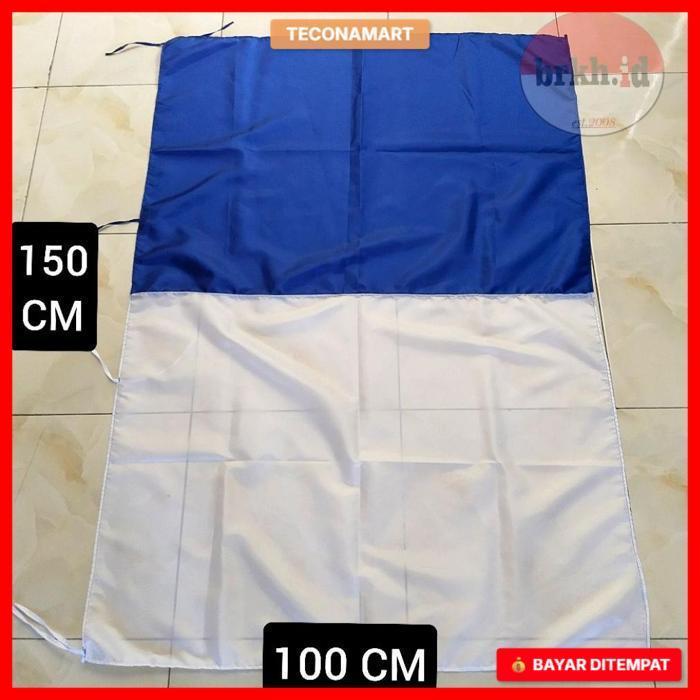 Bendera Biru Putih Pawai Persib Ukuran 150X100 Cm | Bendera Persib Bandung Pawai Besar