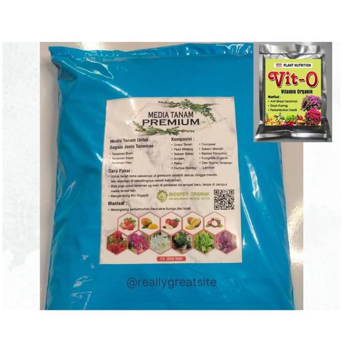 Promo media tanam premium 2kg untuk segala jenis tanaman + bonus Vit-O Diskon