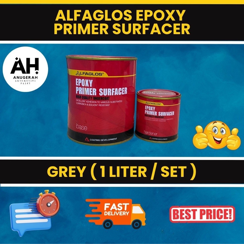 Alfaglos Epoxy Primer Surfacer (1 Liter / Set)