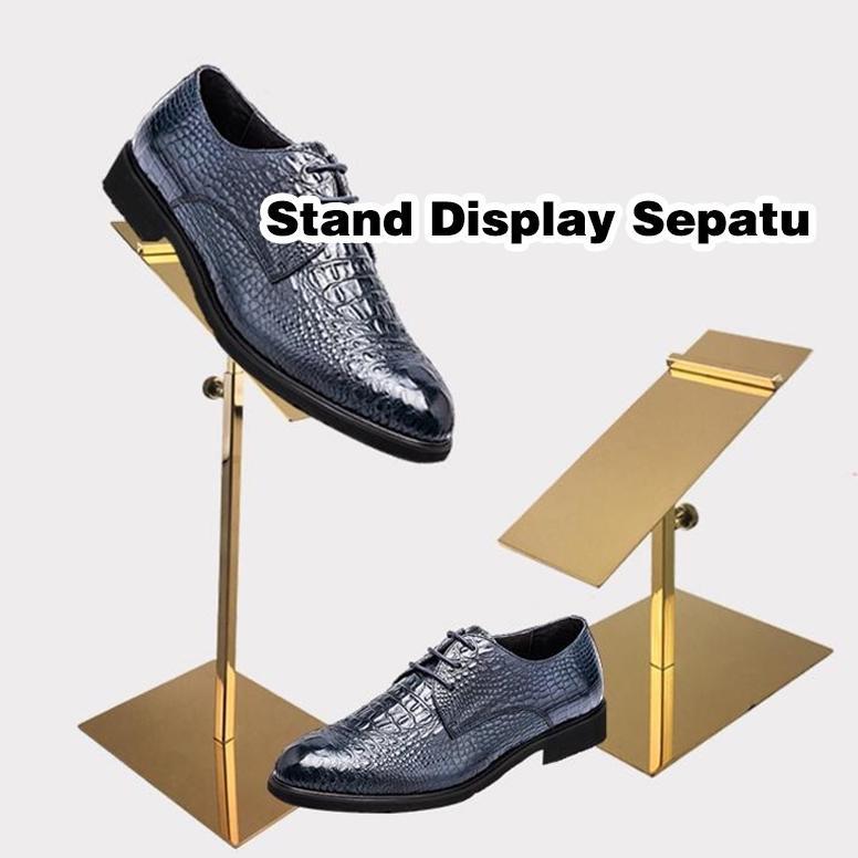 Rak Pajangan Sepatu Stainless Steel/Shoe Display Stand/Gantungan Display Sepatu/Stand Shoe Display S