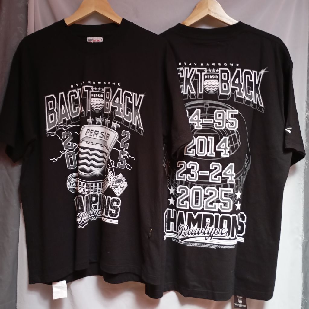 PERSIB X RAWTYPE RIOT T-shirt BLACK 002