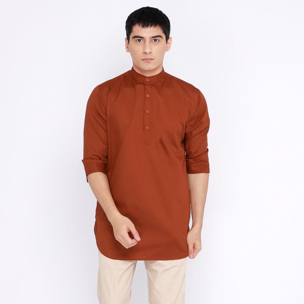 Garansi Casella Baju Koko Kurta Lengan | Casella Kurta Hamzah Solid Basic
