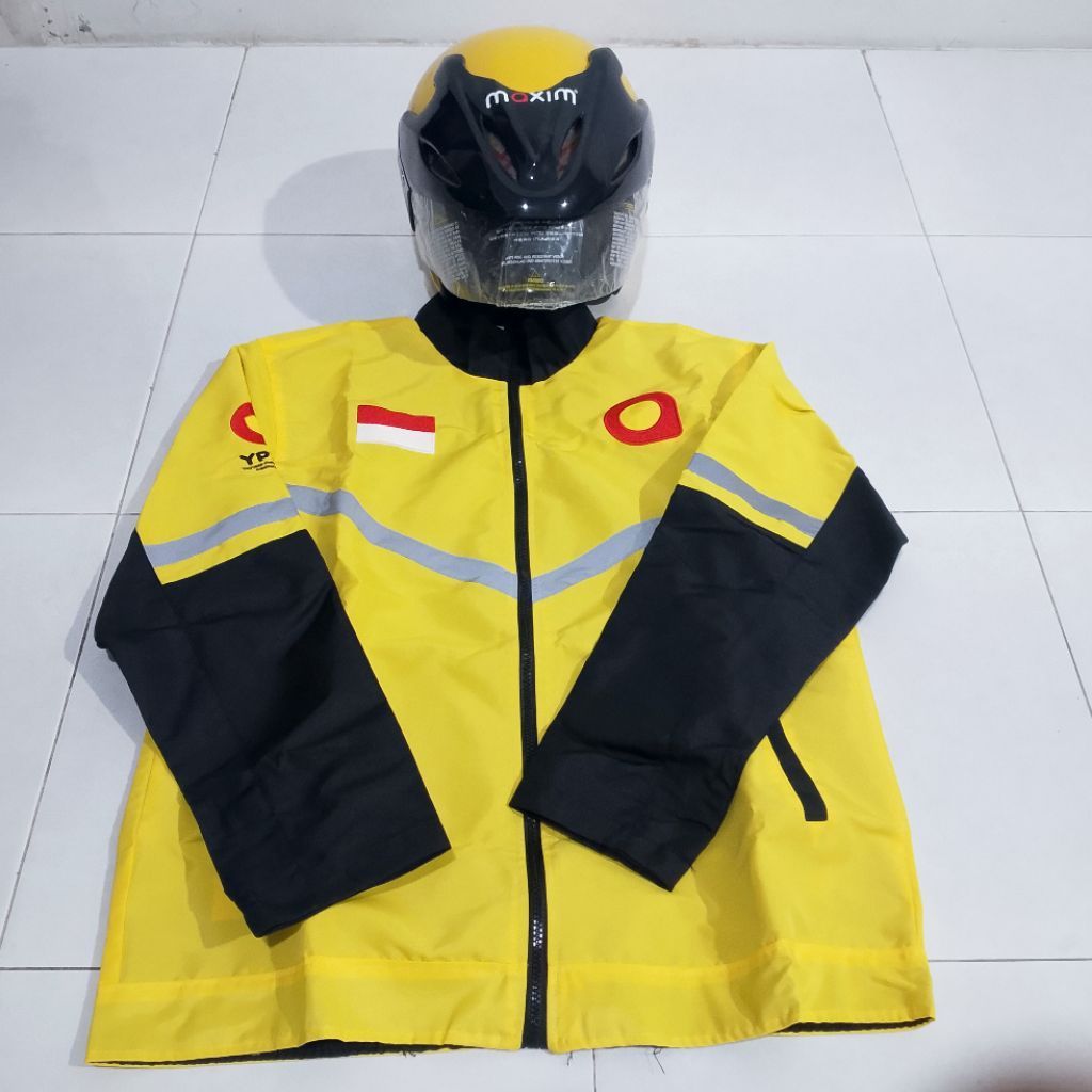 Jaket / Helm -non prio- Maxim Driver Ojek Online baru