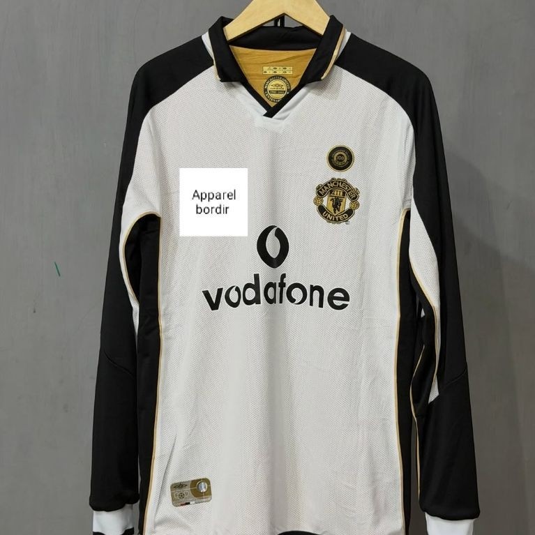 RETRO LS baju bola MU CENTENARY bolak balik lengan panjang