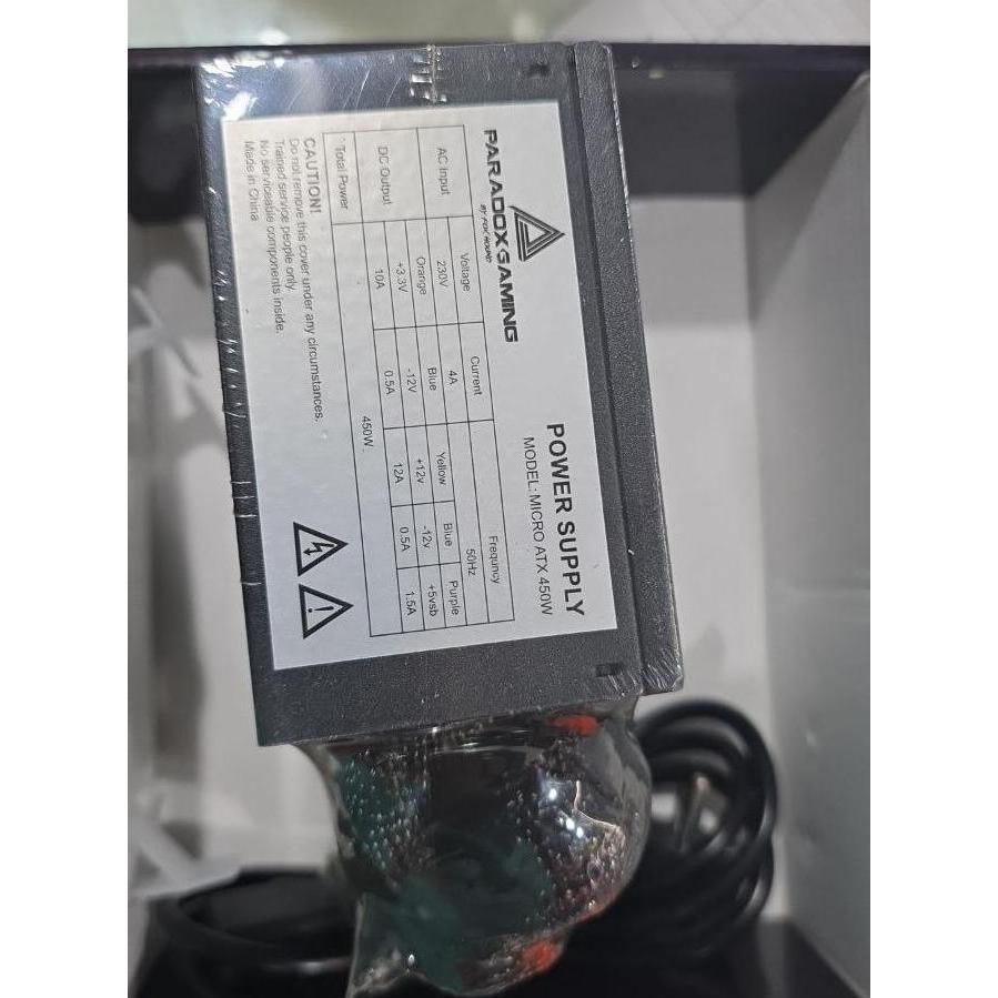 BEBAS ONGKIR - Power Supply Paradox Gaming Tartarus 450Watt SFX - PSU SFX iTX 450W