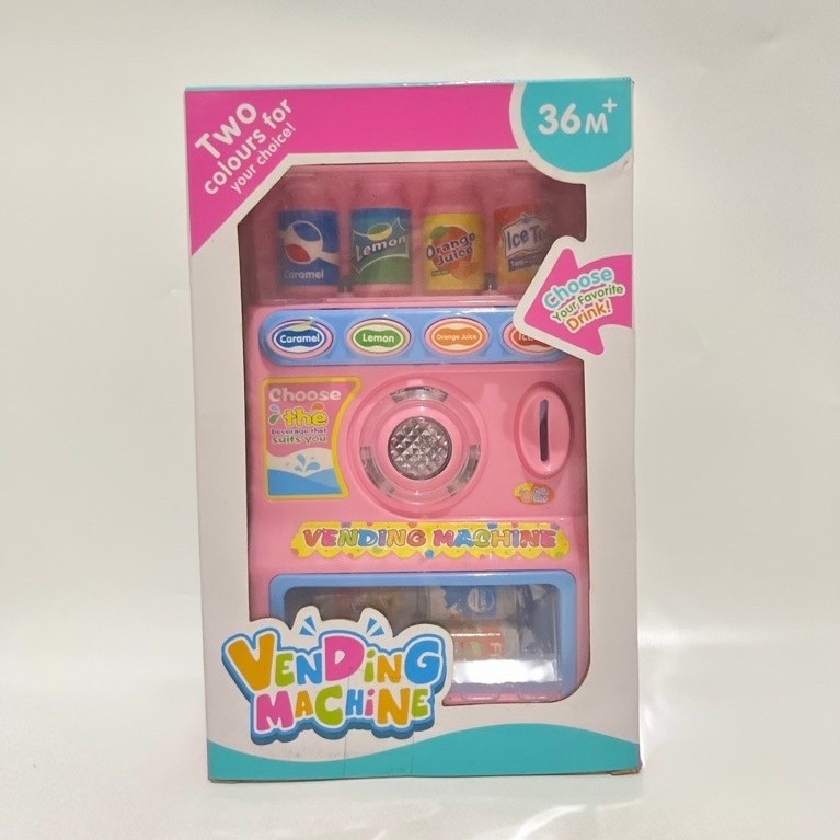 Mainan Mesin Minuman Vending Machine Anak Koin Lampu Mainan Edukasi 36M+