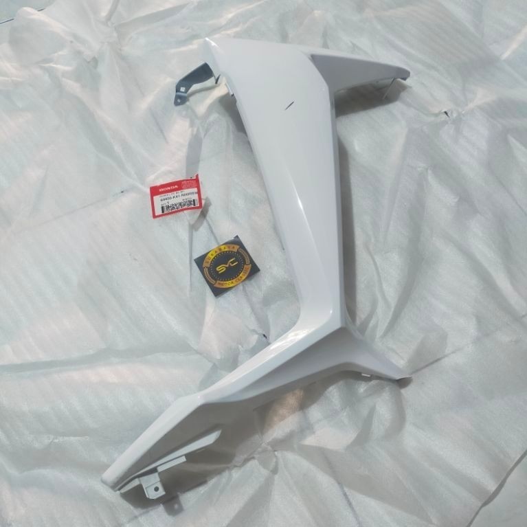 64450-K41-N00RSW cover samping depan kiri Supra x 125 fi putih ORI AHM