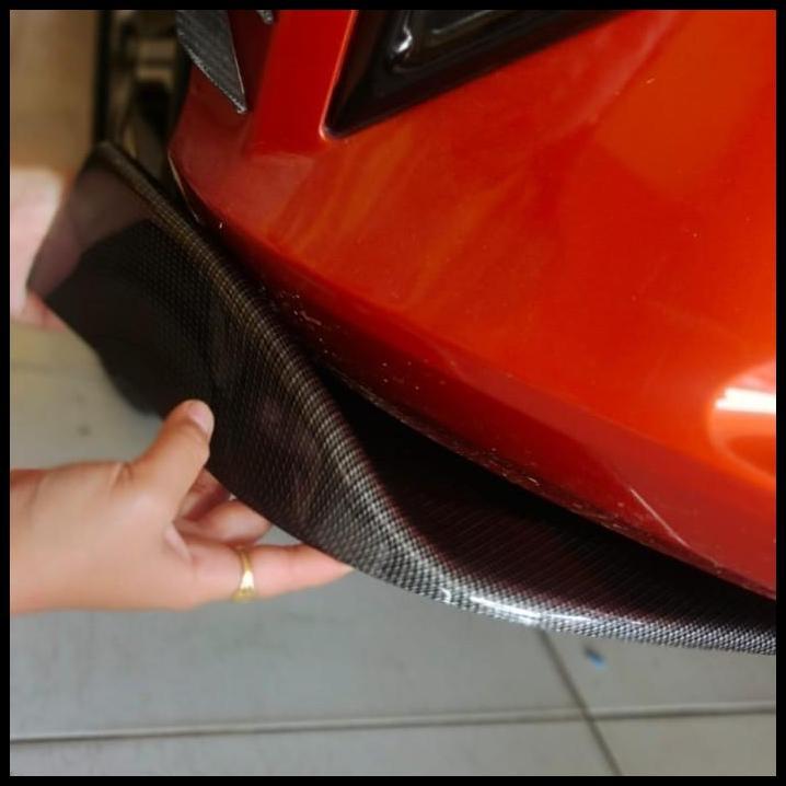 TERBARU WINGLET DEPAN VARIASI BEMPER DEPAN MOBIL SIGRA/CALYA FULL CARBON 