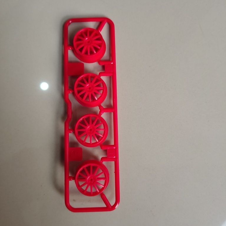tamiya mini 4wd velg Fin red