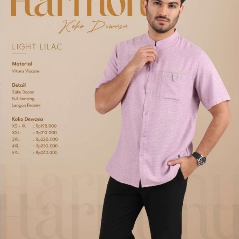 GAMIS NIBRAS HARMONY WARNA LIGHT LILAC