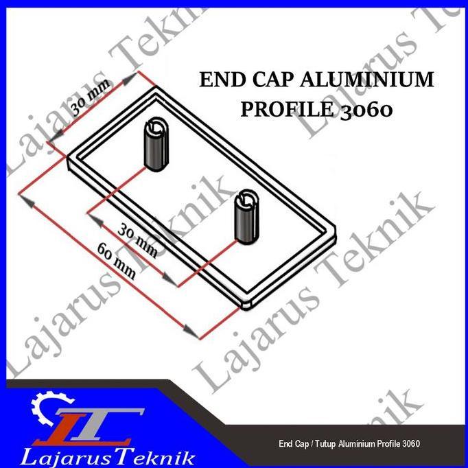 END CAP / TUTUP ALUMINIUM PROFILE 3060 LTECHK