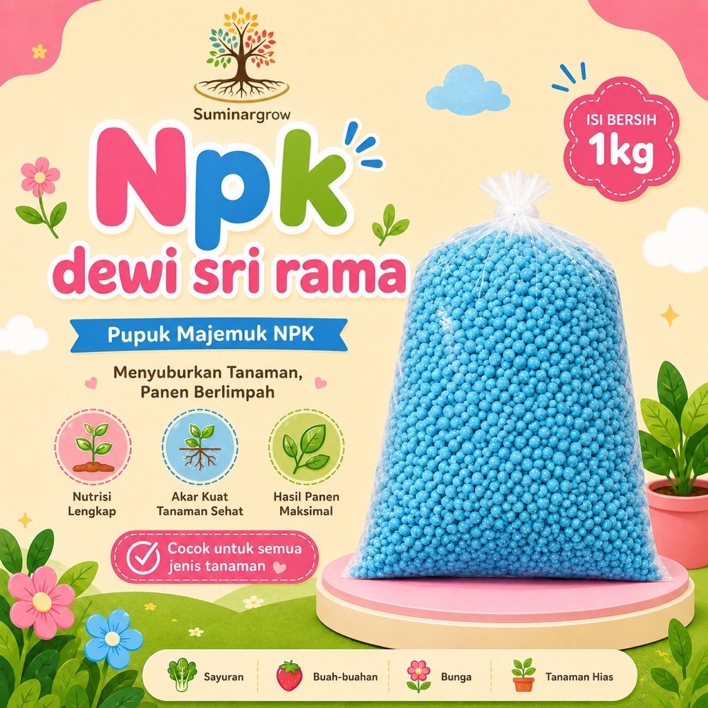 Pupuk Non Subsidi Npk Dewi Sri Rama Repack 1kg