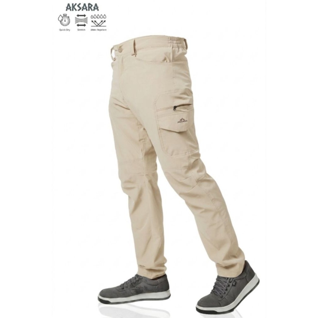 Aksara Series Lingga Celana Gunung Slimfit Hiking Pants Stretch Celana Cargo Panjang Jumbo Quickdry 
