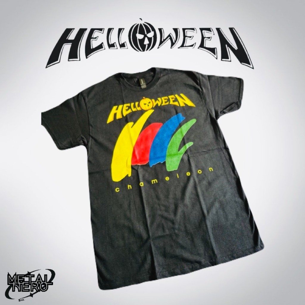 OFFICIAL HELLOWEEN – CHAMELEON NEW BLACK T-SHIRT