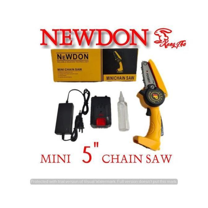 Promo Chain Saw Cordless Mini Chain Saw Gergaji Kecil Battery Gergaji Mesin