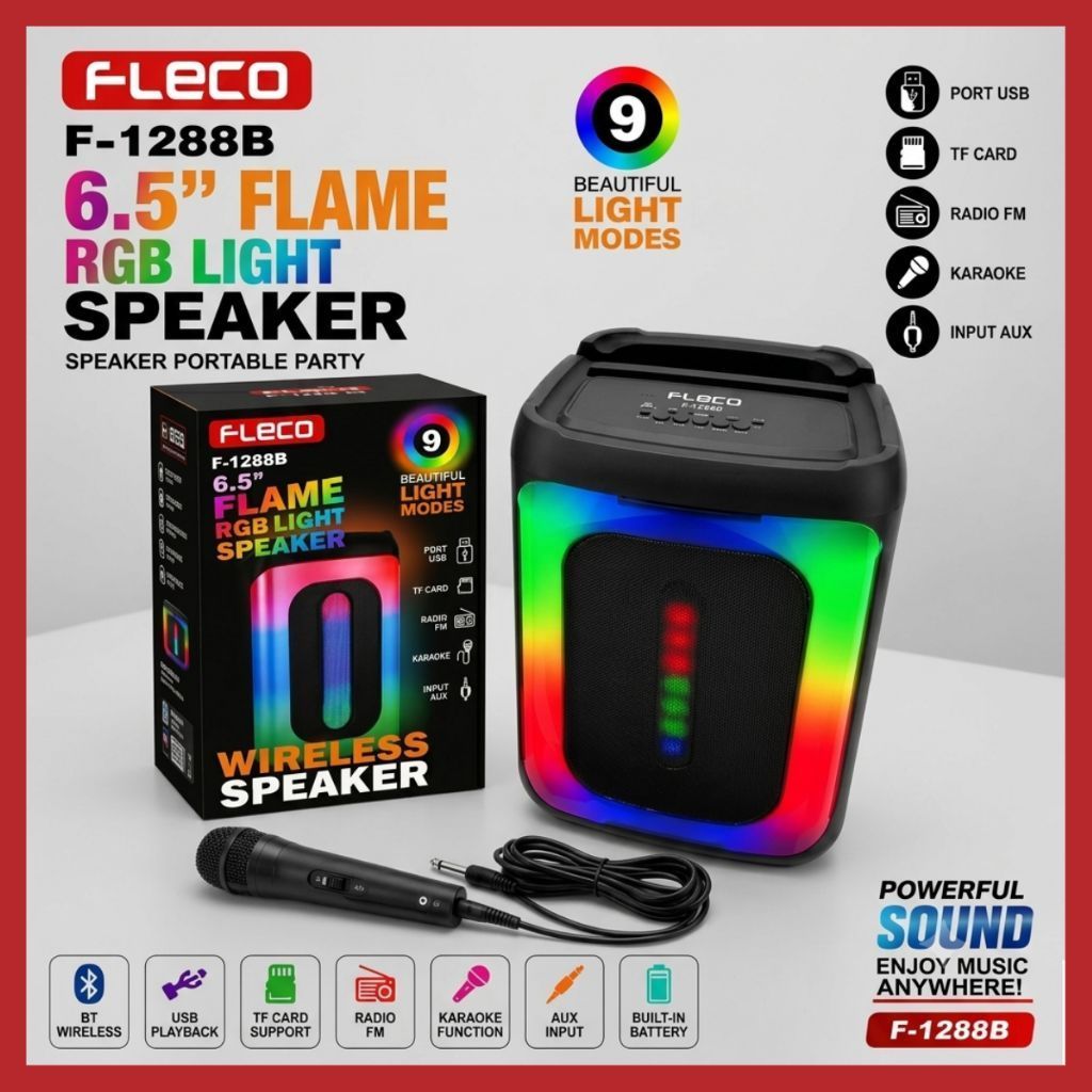 FLECO F-1288B SPEAKER 6,5 INCH
