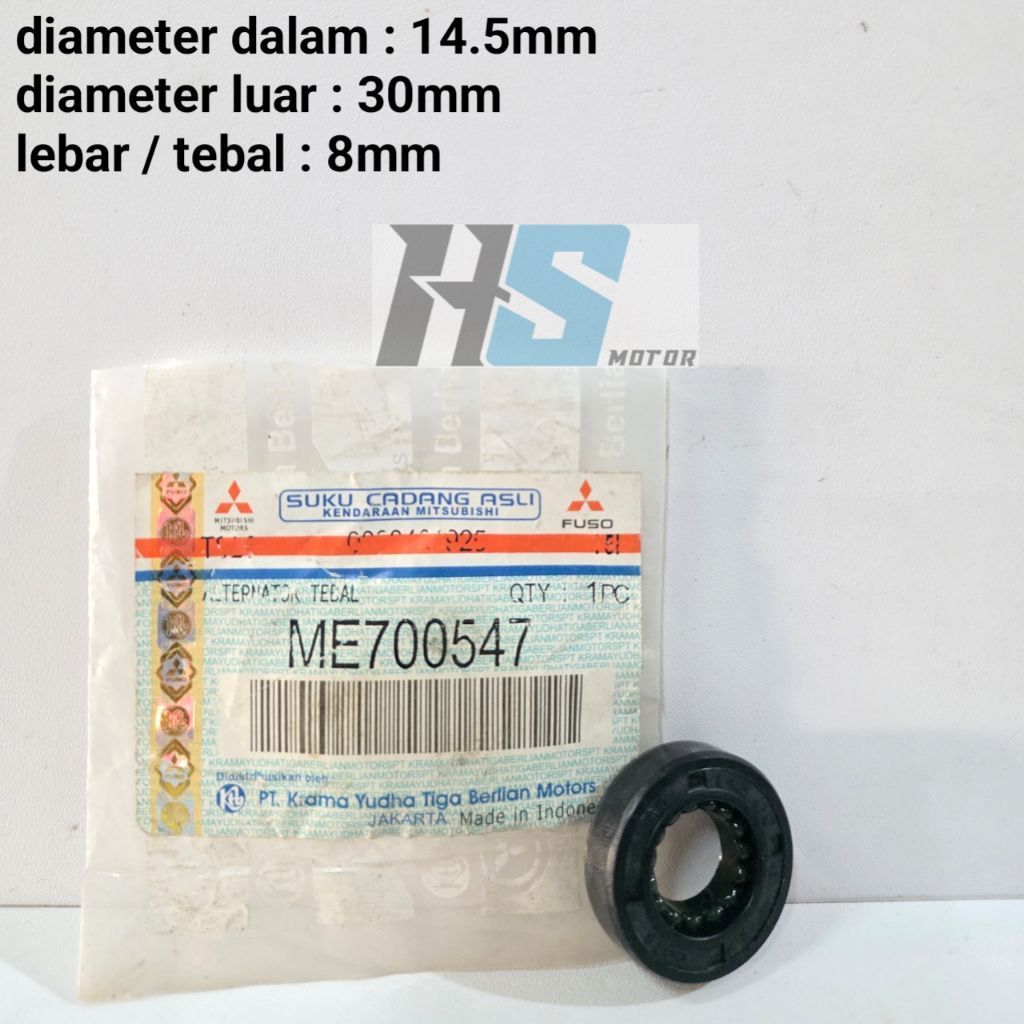 OIL SEAL ALTERNATOR DINAMO AMPERE SEAL BLOWER 14.5 30 8 MOBIL MITSUBISHI L300 DIESEL L038 L039 KUDA 