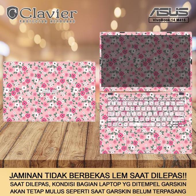 TERMURAH - Cover Garskin Laptop Kompatibel untuk Asus VivoBook 14 M415 M415D M415DA M415DAO Bening