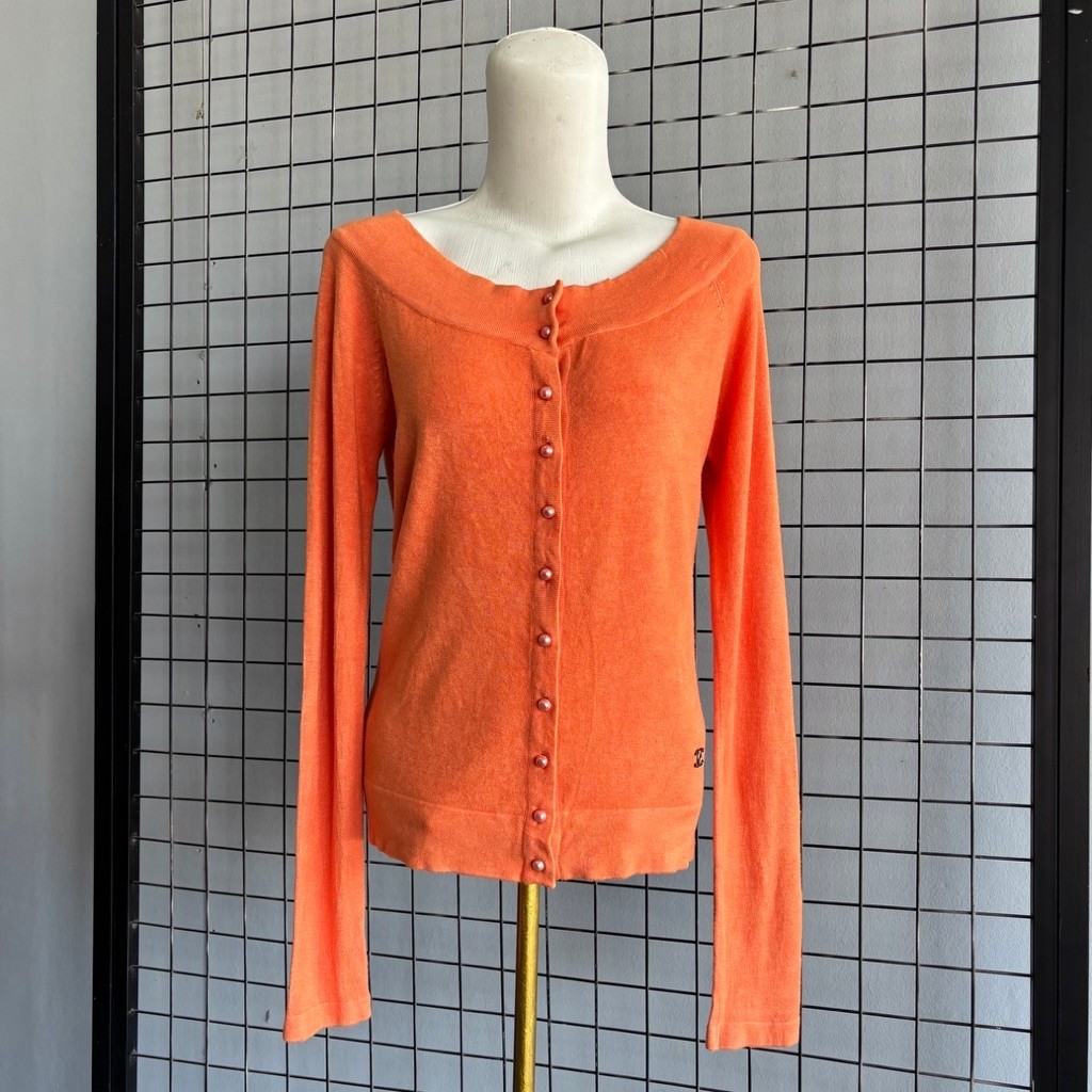 Chanel Vintage Scoop Neck Cardigan Sweater