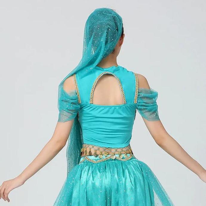 Adagio - Kostum Putri Jasmine - Belly Dance Haloween Party Costume Princess 1001 nights Arabian Dres