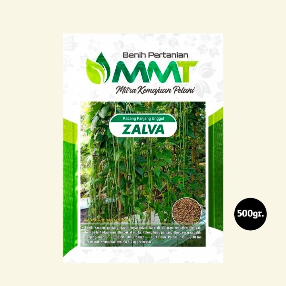 Benih Kacang panjang ungul ZALVA kemasan 500gram