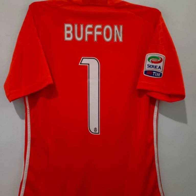 jersey baju bola retro jupe kiper orange buffon sport casual