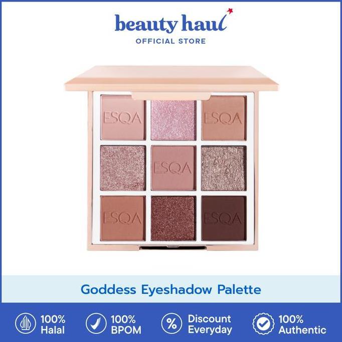 ESQA Goddess Eyeshadow Palette | Eyeshadow 9 Warna - Esqa Eyeshadow, Eyeshadow Palette, Makeup Mata,