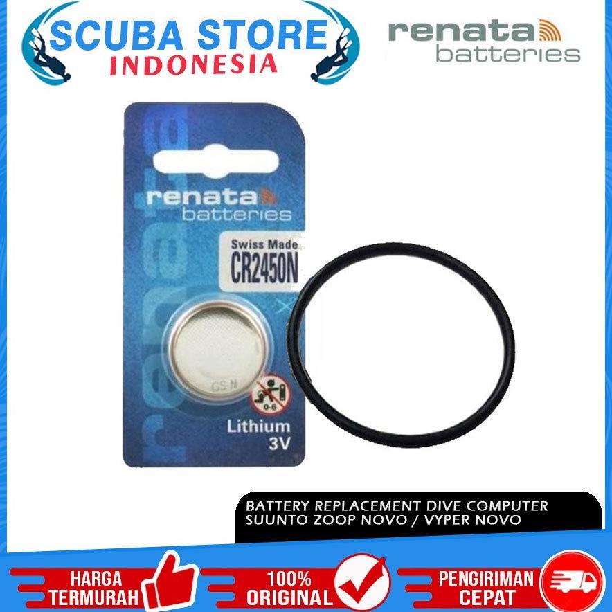 Replacement Battery Kit Renata CR2450 Original Dive Computer Suunto Zoop Novo/Zoop Vyper Smartwatch 