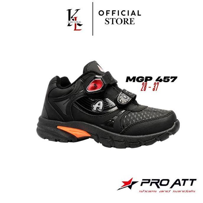 Homykids- Sepatu Sekolah Pro Att Magnet Hitam - Pro Att Mgp 457