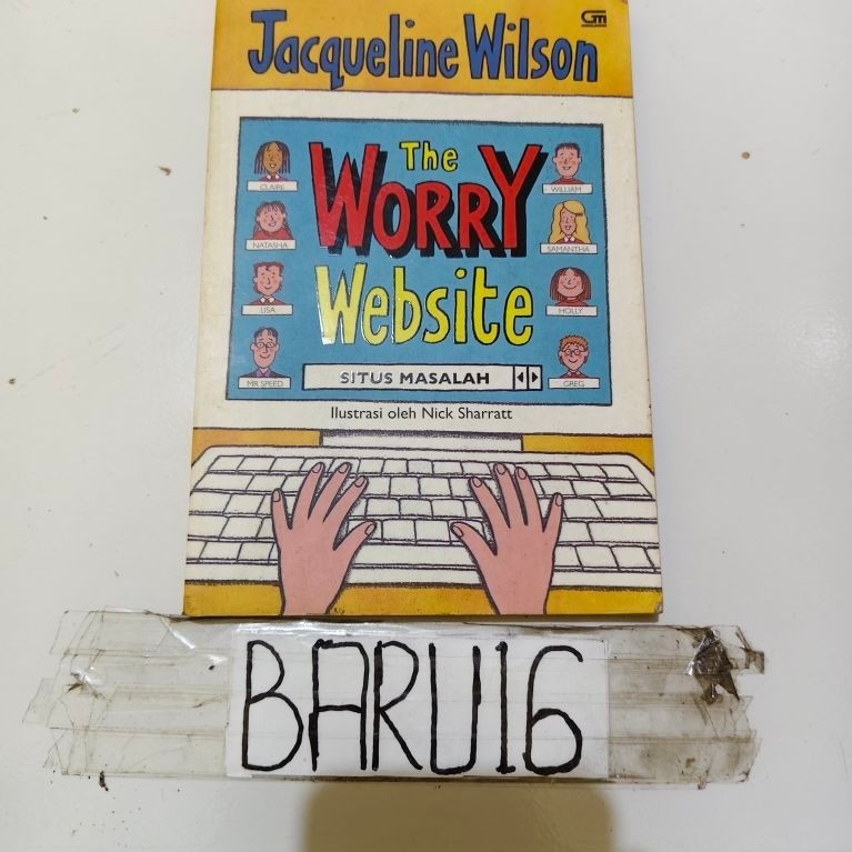 buku the worry website by JACQUELINE WILSON