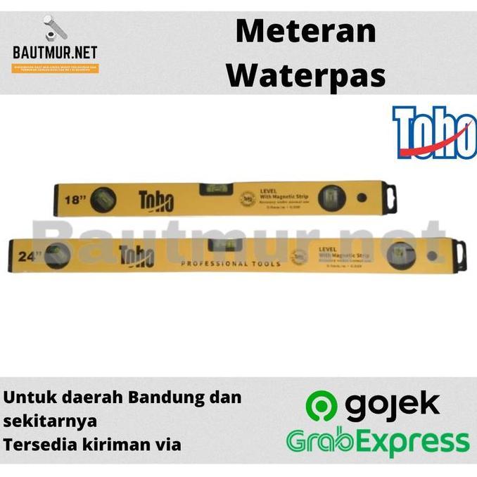 BEBAS ONGKIR - Waterpass 24 inch (60cm) | Penggaris WaterPass 60cm | Waterpass Magnet