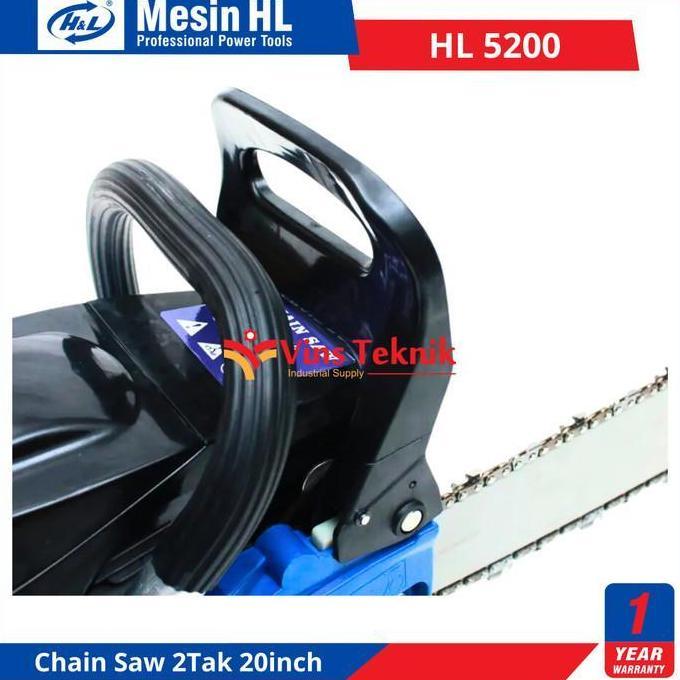 Grosir H&L Hl 5200 Mesin Gergaji Kayu Chain Saw Chainsaw 20Inch Hl5200 Hl5200