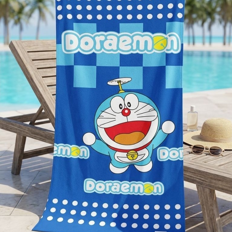 handuk Mandi karakter doraemon