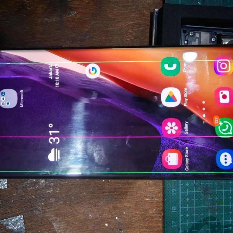 Lcd Samsung Galaxy Note 20 Ultra  Original minus Bekas