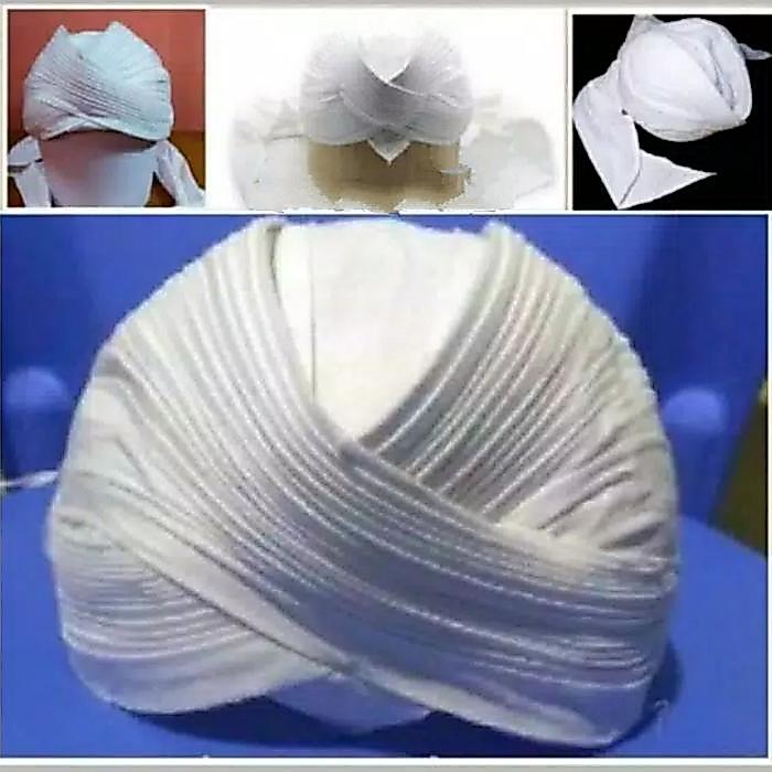 blangkon alus putih oleh oleh jogja solo pekalongan topi kupluk sunan - 60 / 10, Tanpa Klewer