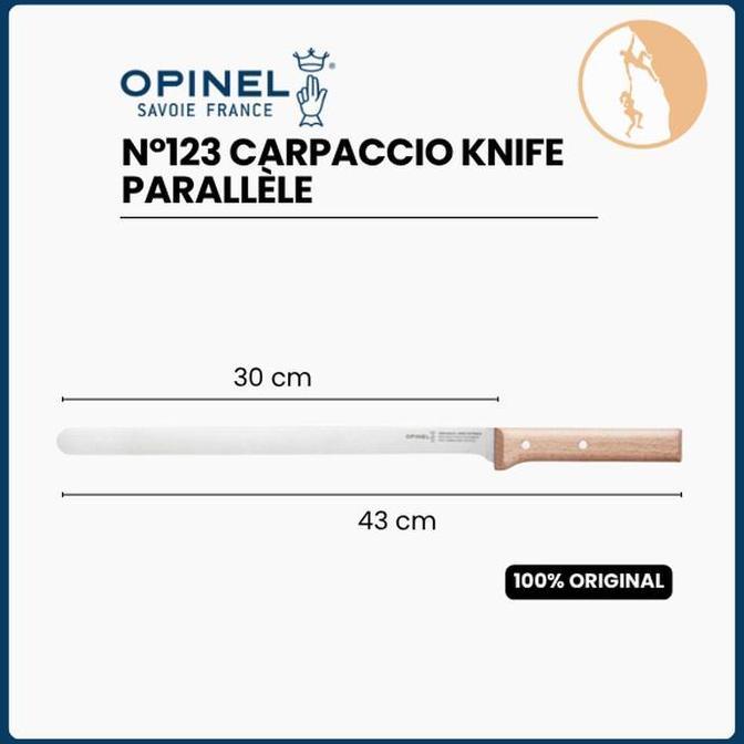 Bestgood- Opinel N123 Carpaccio knife Parallle - Pisau Dapur - Pisau Opinel