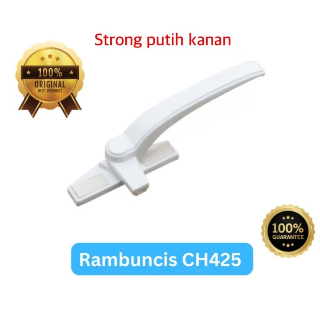 rambuncis 425 hitam putih briwn kunci jendela alumunium/ RAMBUNCIS TIPE 425 Grendel Kuping Jendela G