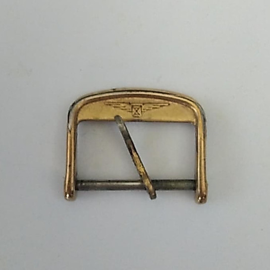Gesper Buckle Jam Tangan Longines Vintage Second - Gold Plated (Original Look)