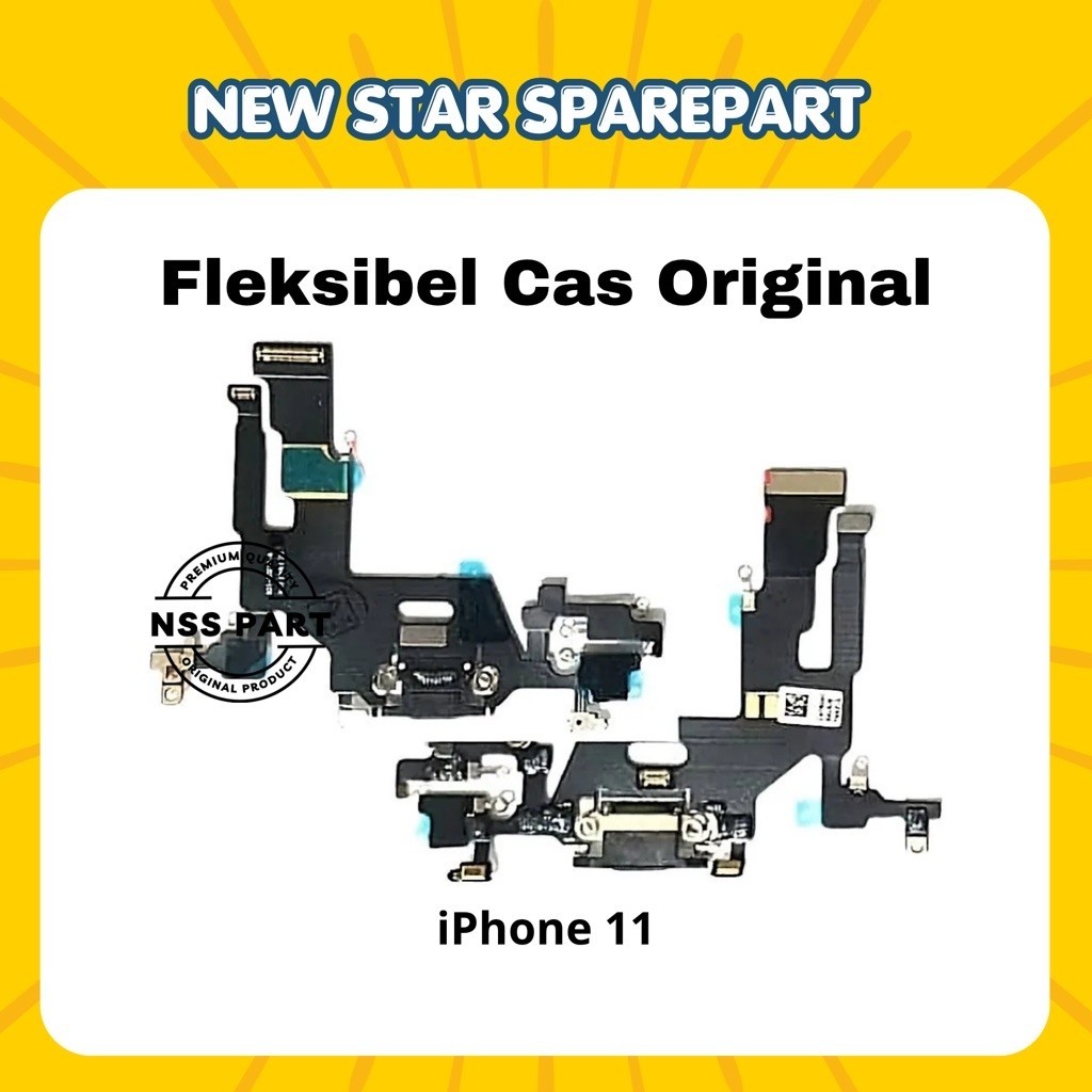 FLEKSIBEL CAS IPHONE 11 KONEKTOR CAS & MIC