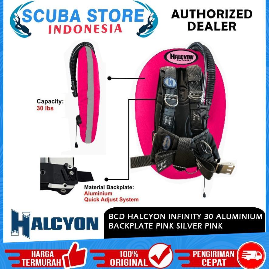 BCD Technical Halcyon Infinity 30 Custom Pink Silver Buoyancy BC Scuba Diving BC Donut Wing Selam