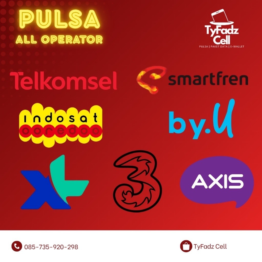 PROMO Pulsa Reguler All Operator Termurah 2K-50K | Indosat Telkosel Smartfren XL Axis By.U