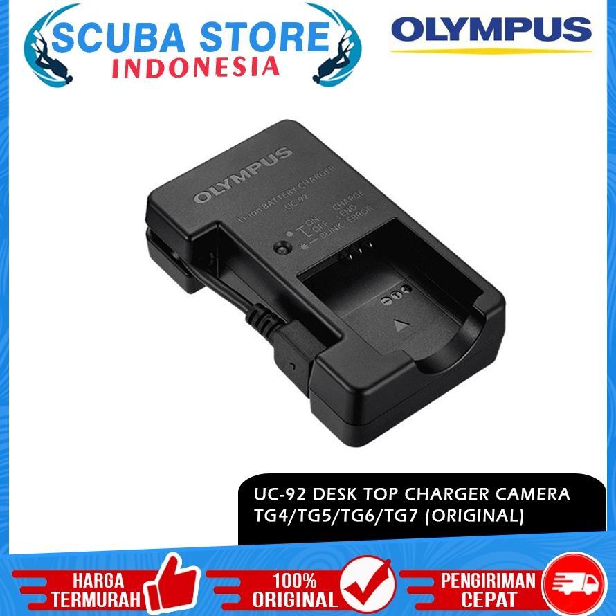 UC-92 Desk Top Charger Battery Camera Olympus TG4 TG-4 TG5 TG-5 TG-6 TG6 TG7 Original Cas Baterai Ka