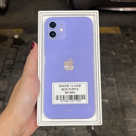 IPHONE 12 64GB SEKEN RESMI IBOX LENGKAP NO MINUS