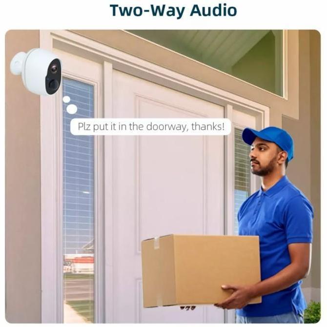 Cctv- Kerui Ip Kamera Cctv Tuya Wifi Baterai Portable Camera Outdoor Terproof
