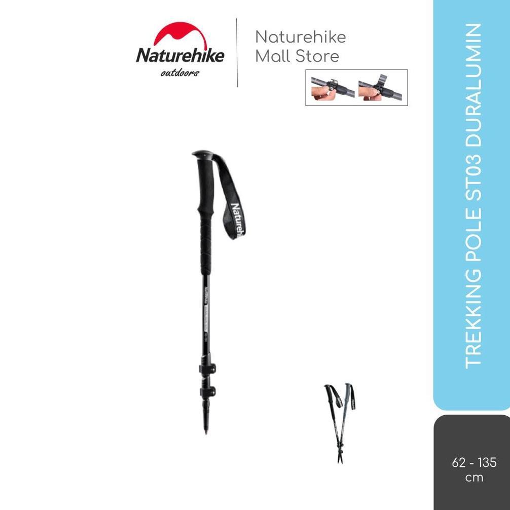 TREKKING POLE DURALUMIN NATUREHIKE NH17D017-D TONGKAT PENDAKI ALLOY