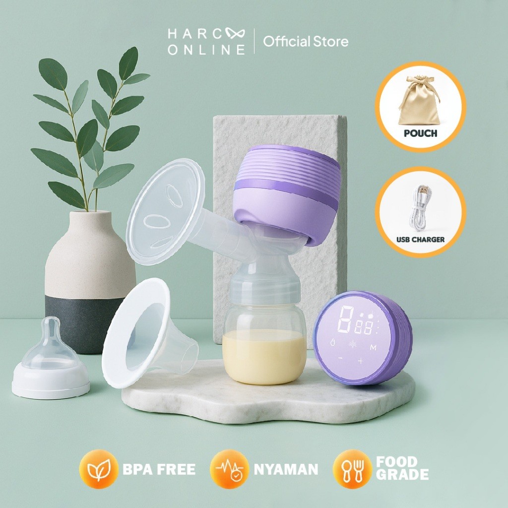 HARCOO ONLINE - Pumping Asi Elektrik Breastpump Tanpa Kabel Portable Tanpa Rasa Sakit
