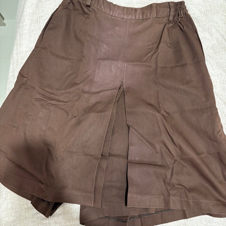 (Preloved) Seragam Rok Celana SMAK Penabur Pramuka Dark Brown Size S