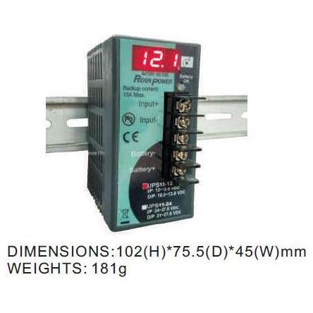 UPS Modul tanpa PSU 12V 24V DC 15A ReignPower UPS15