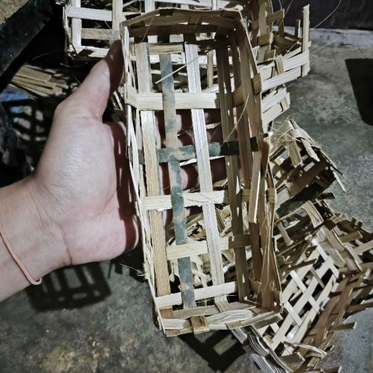 50 pcs - tumbu besek reyeng sesek bambu tempat panggang ikan