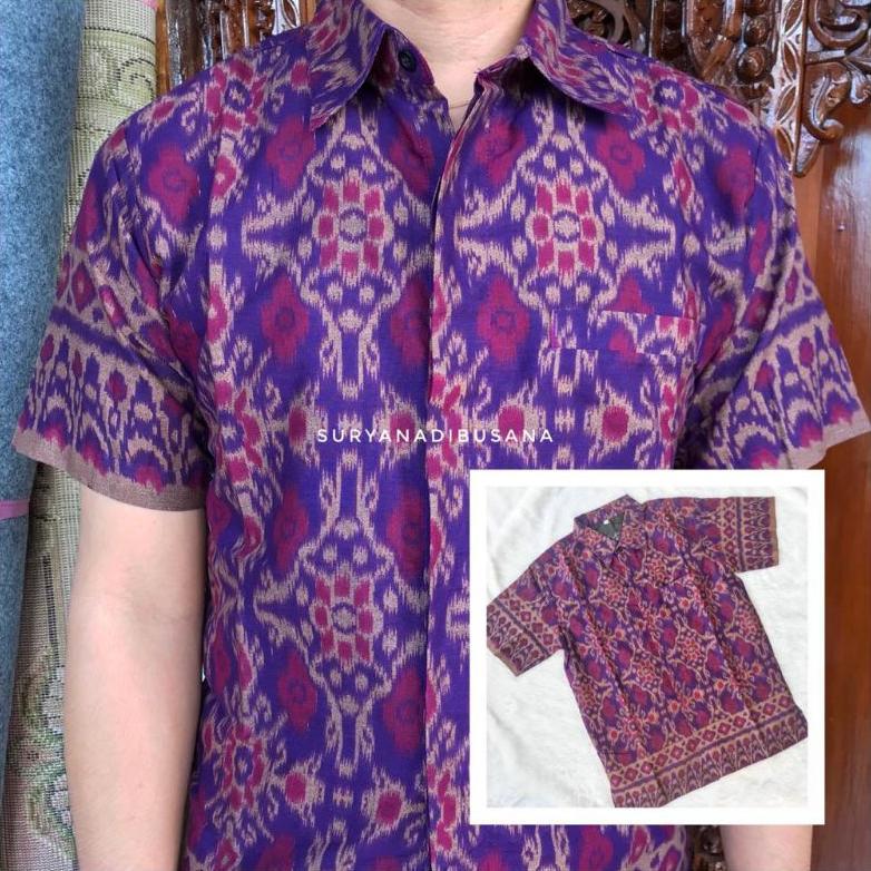 Baju Endek Pria Murah | Kemeja Endek Bali (FURING)